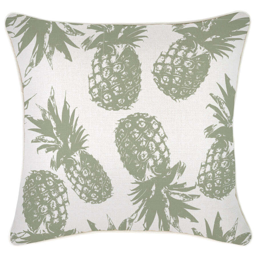 Cushion Cover-With Piping-Pineapples Sage Price