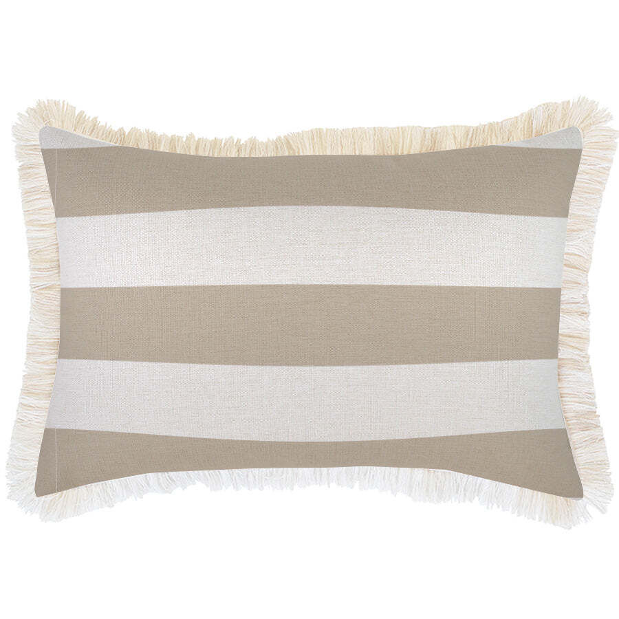 Cushion Cover-Coastal Fringe Deck-Stripe-Beige Price