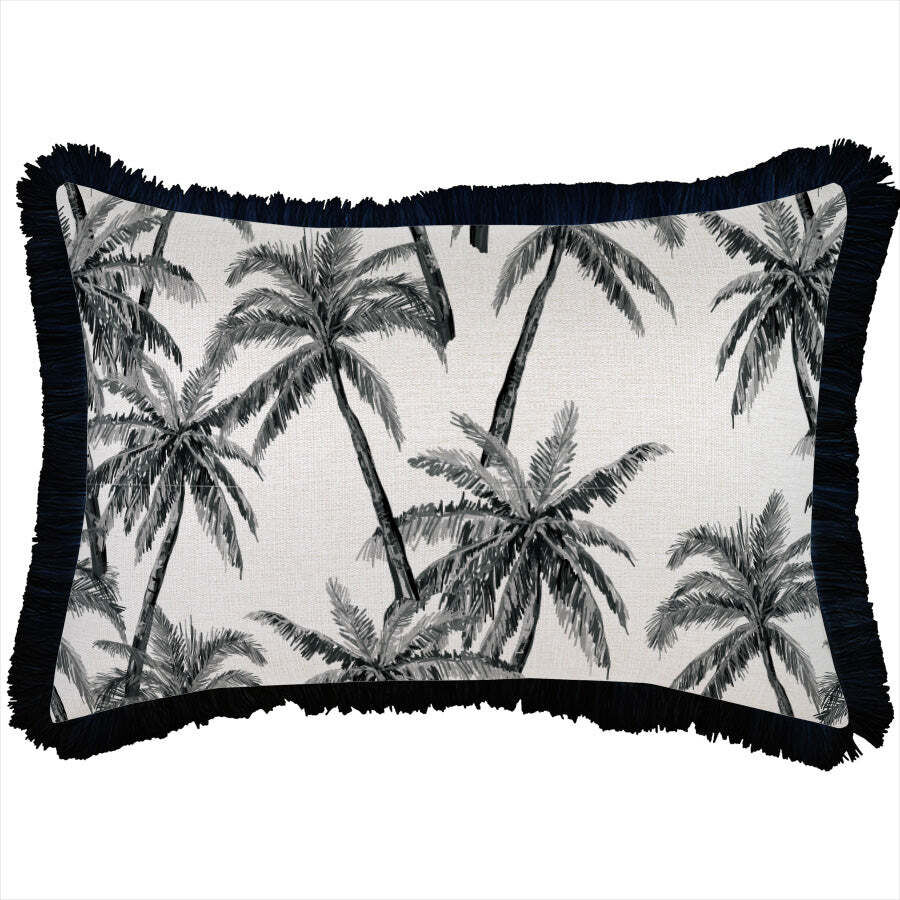 Cushion Cover-Coastal Fringe Black-Castaway Price