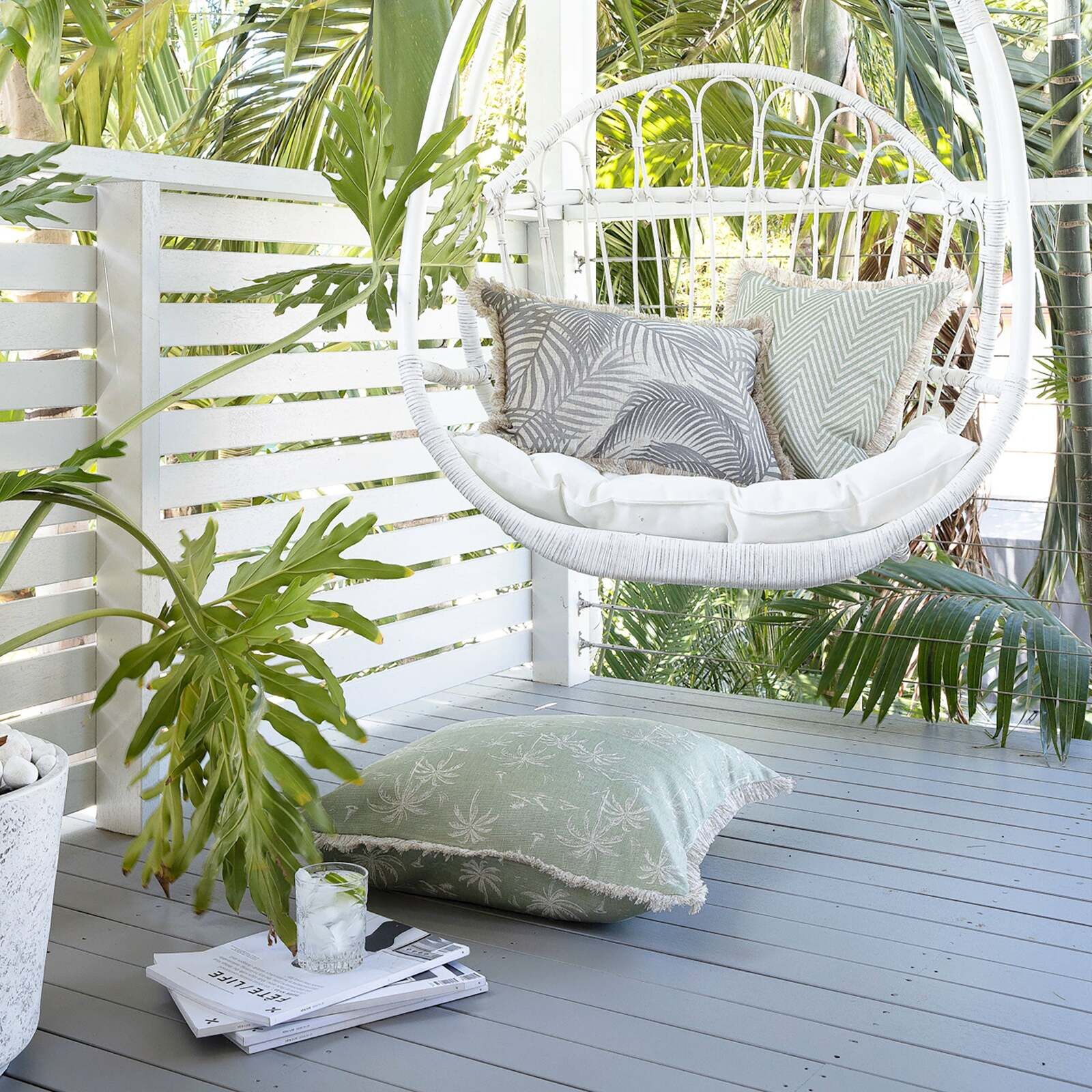 Cushion Cover-Coastal Fringe Natural-Seminyak Smoke Price