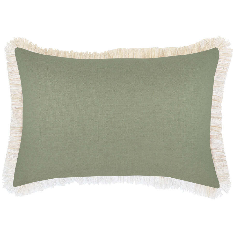 Cushion Cover-Coastal Fringe-Solid-Sage Price