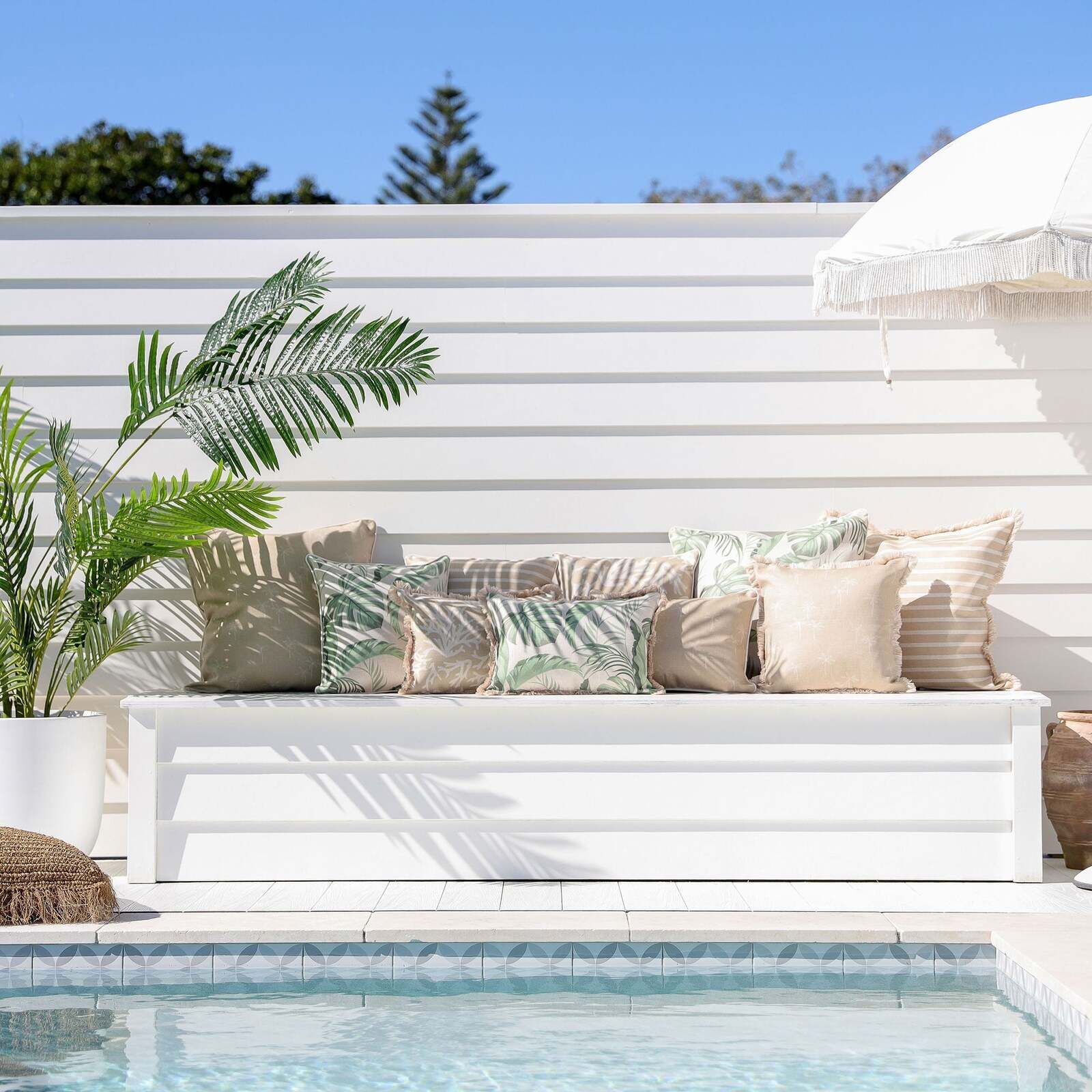 Cushion Cover-Coastal Fringe Natural-Pacifico Price