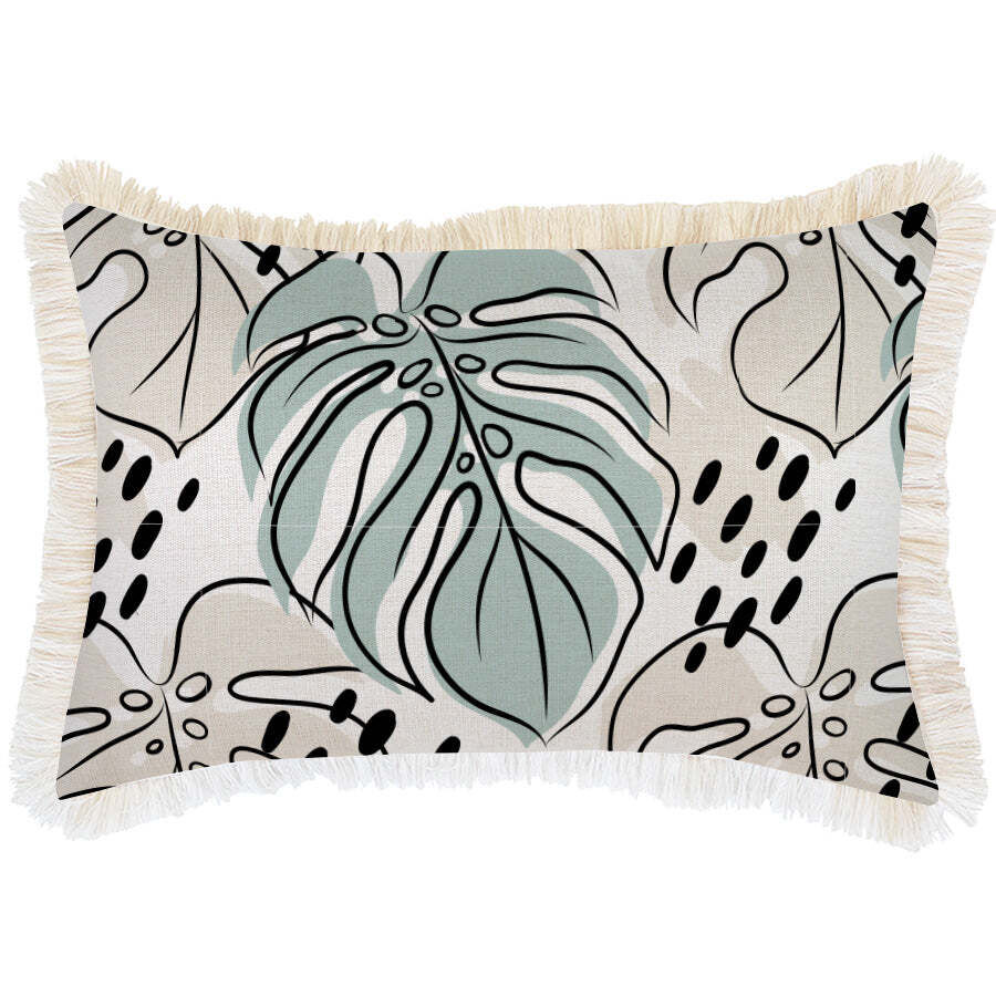 Cushion Cover-Coastal Fringe Natural-Rainforest Seafoam Price