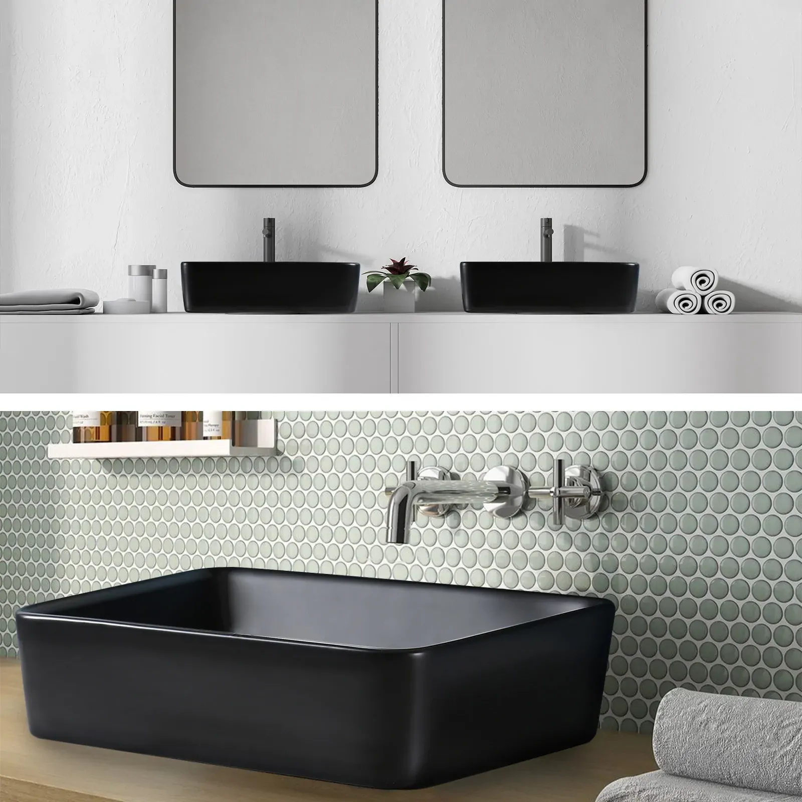 Muriel 48 x 37.5 x 13cm Ceramic Bathroom Basin Vanity Sink Above Counter Top Mount Bowl Price