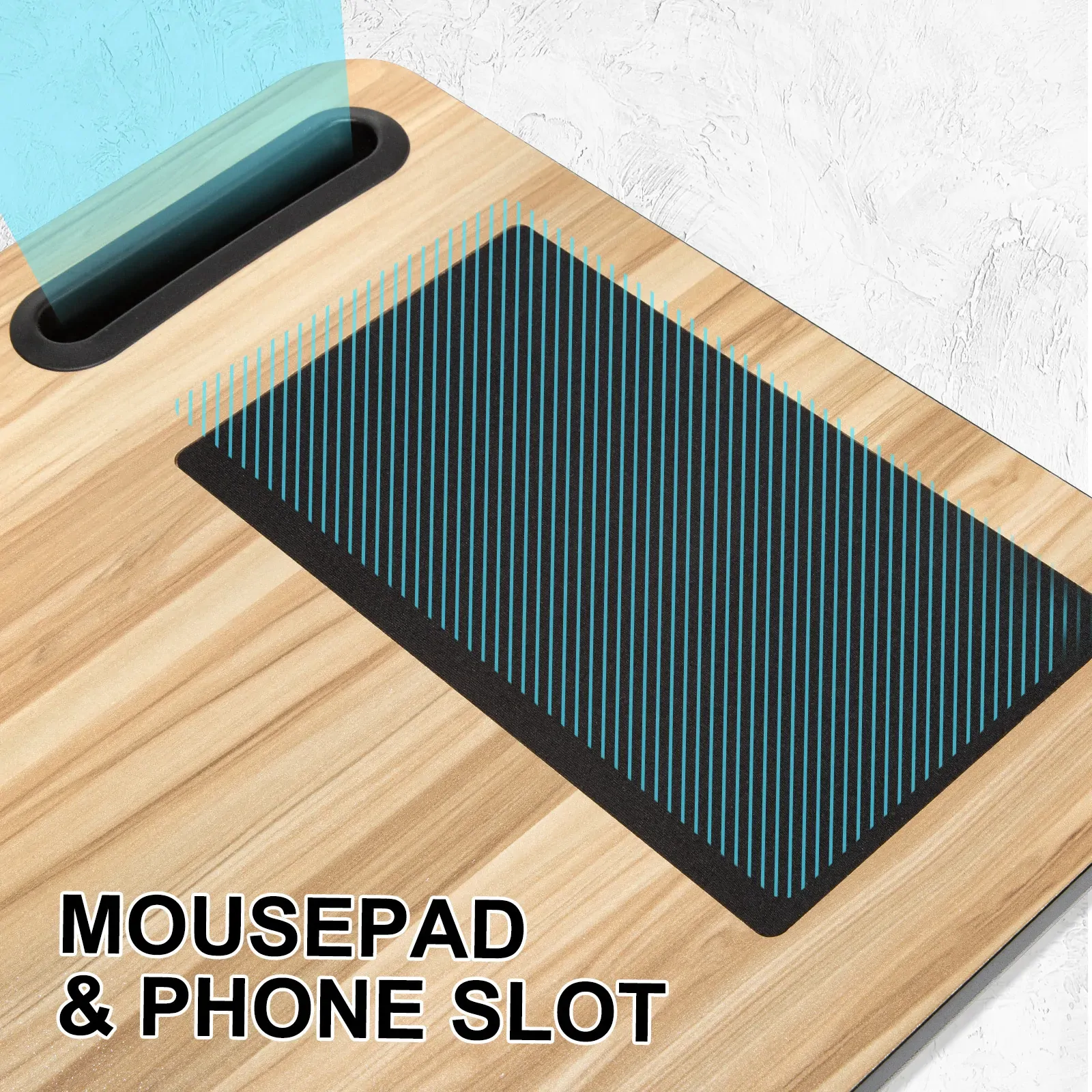 Kandaka Acacia Lap Desk Laptop Tablet Stand Cushioned Lapdesk Mousepad Price