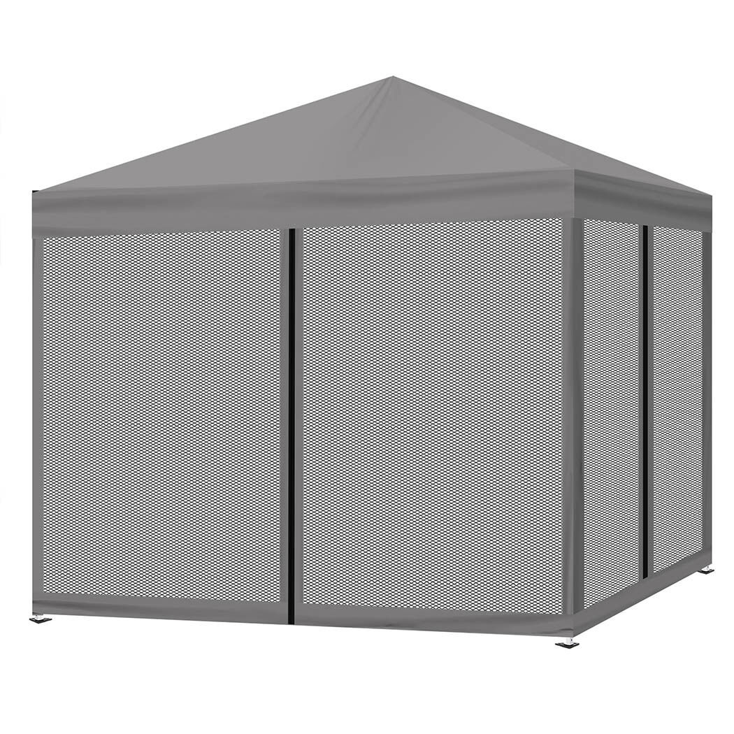 Gazebo 3x3 Marquee Pop Up Tent Outdoor Canopy Wedding Mesh Side Wall Price