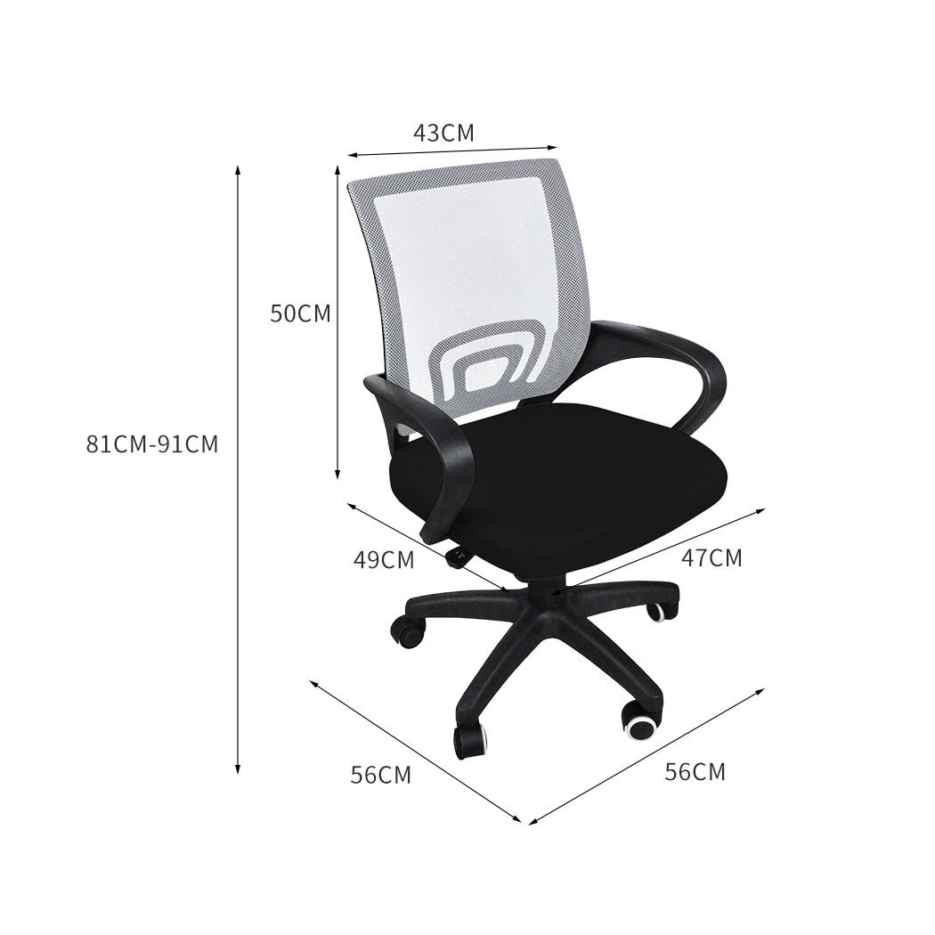 Office Chair Gaming Computer Chairs Mesh Executive Back Seating Study Seat Grey Price