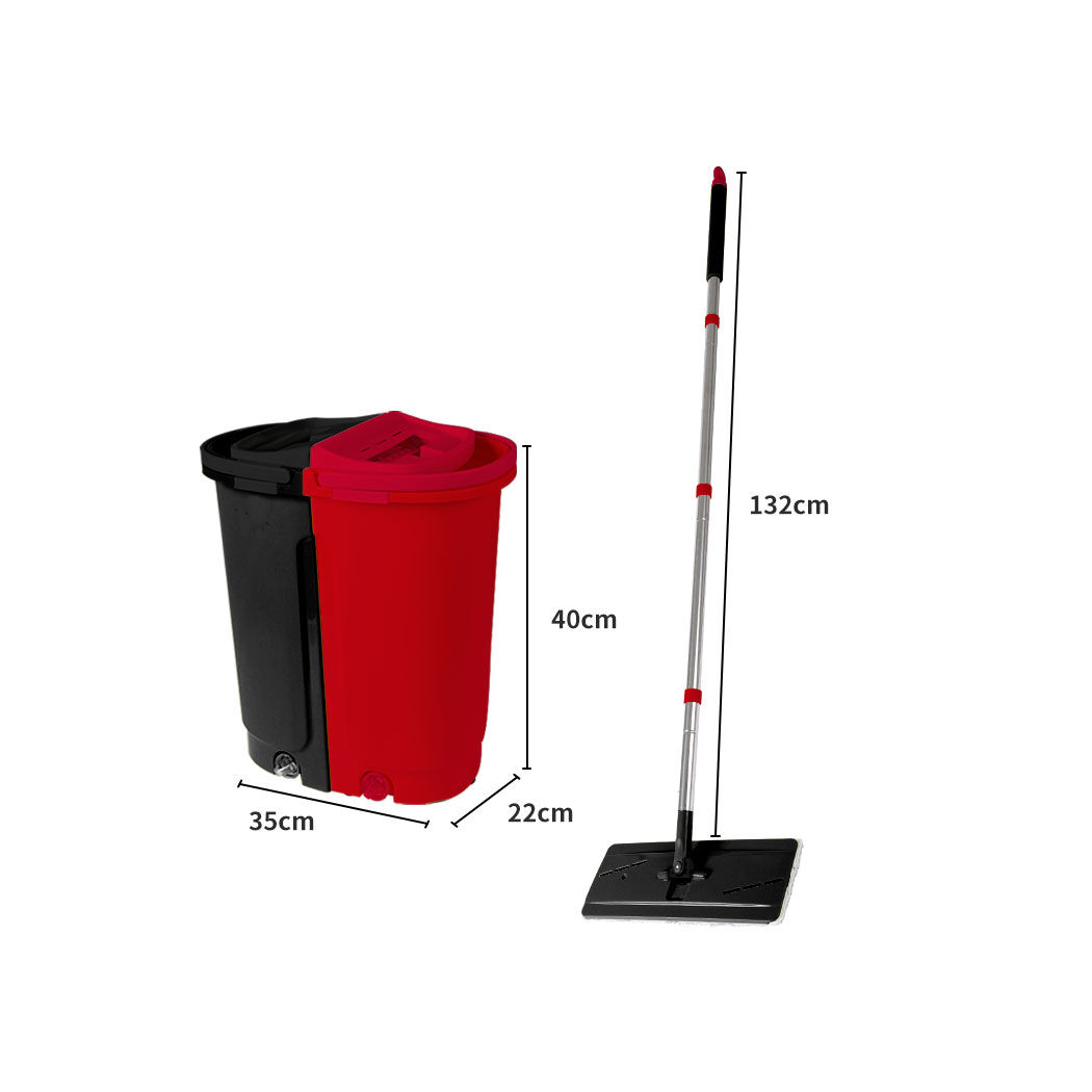 Flat Mop Bucket Floor Cleaner Set Stainless Steel Wet Dry Microfiber Mop Heads Price