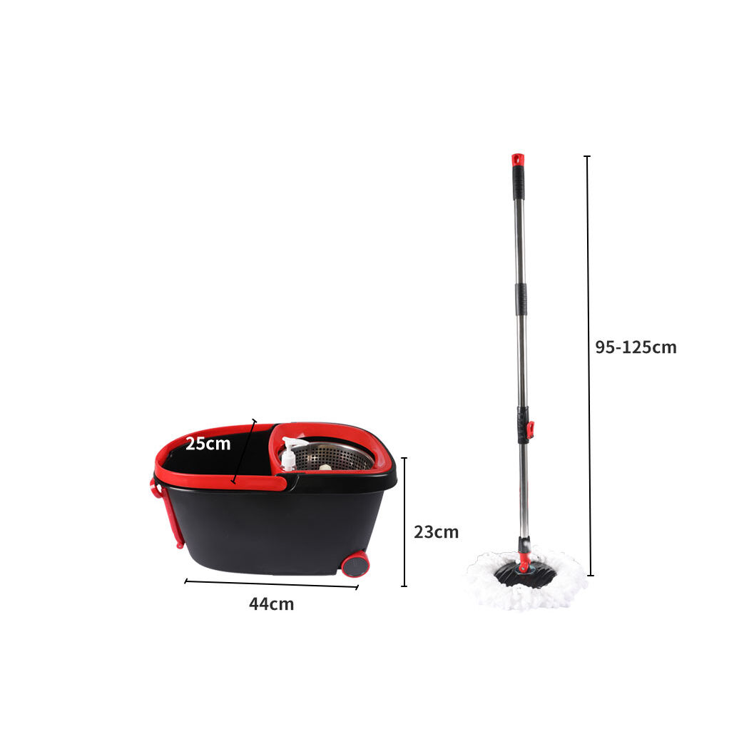 360° Spin Mop Bucket Set Spinning Stainless Steel Rotating Wet Dry Price