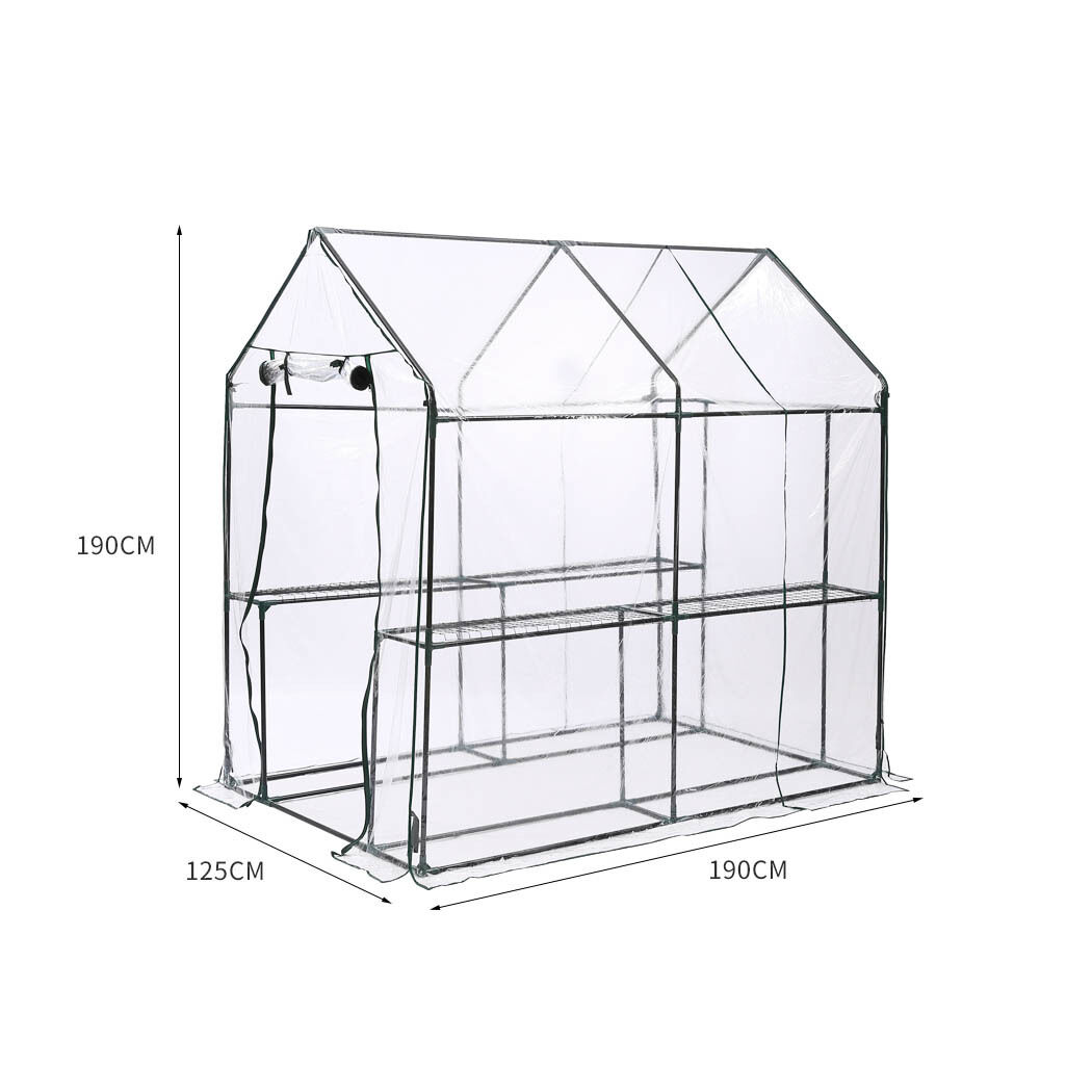 Walk In Greenhouse Garden Shed PVC Cover Film Tunnel Green House Plant Price