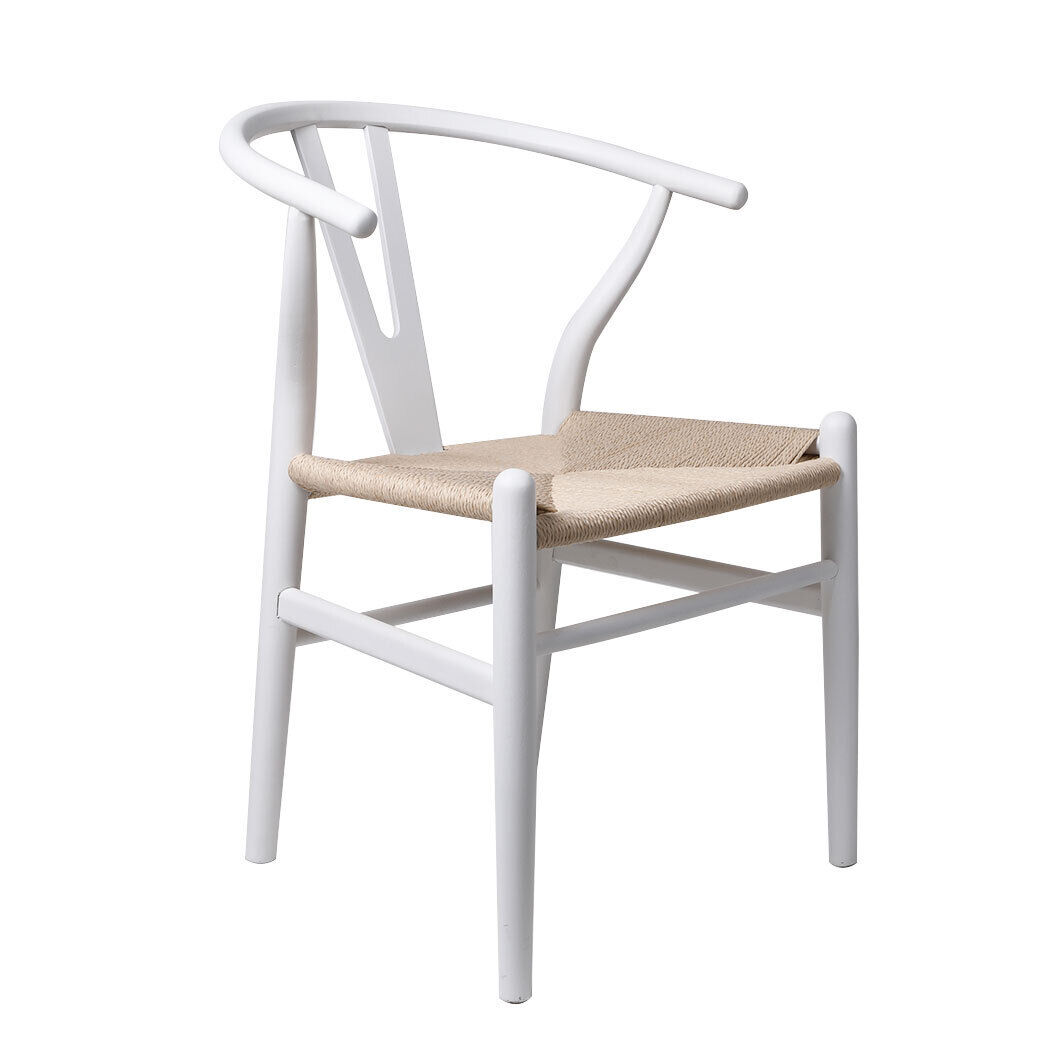 Set of 2 Dining Chairs Rattan Seat Side Chair Kitchen Wood Furniture Price