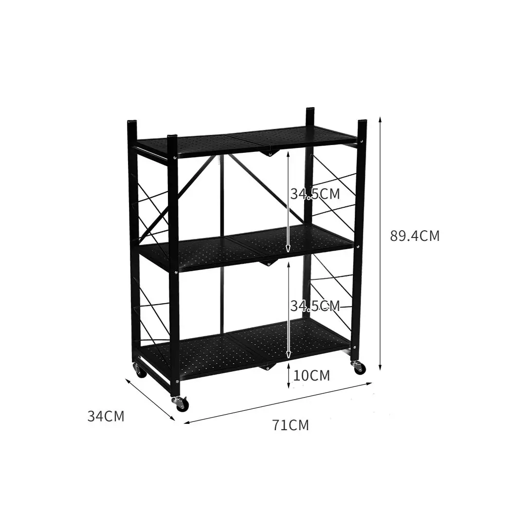Foldable Storage Shelf Display Rack Bookshelf Bookcase Wheel Collapsible Price
