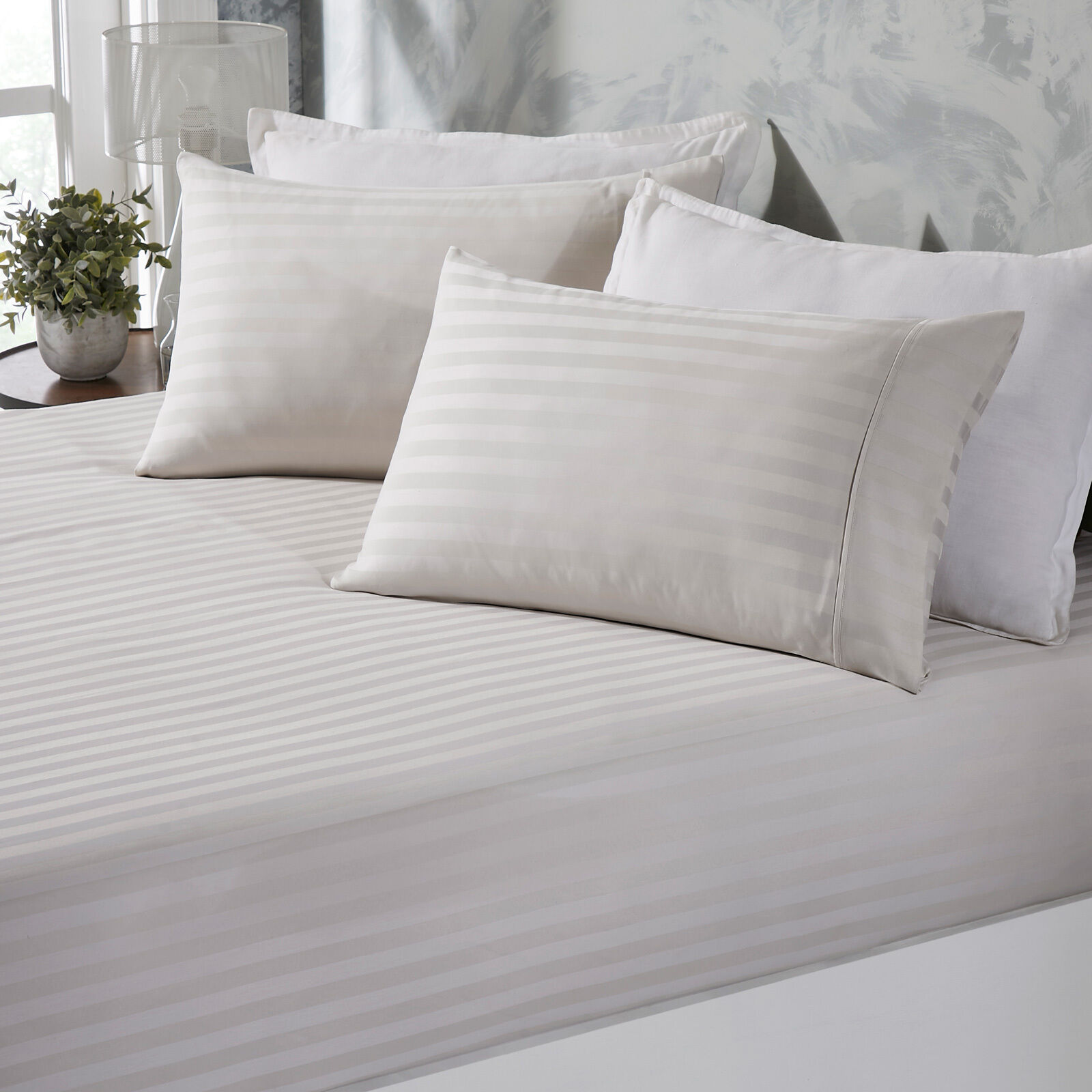 Damask Stripe Cotton Blend 3-Piece Sheet Set Price
