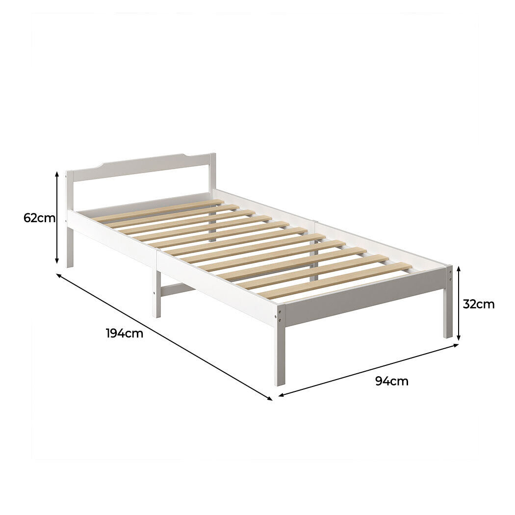 Nora Wooden Bed Frame Mattress Base Solid Timber Pine Wood Price