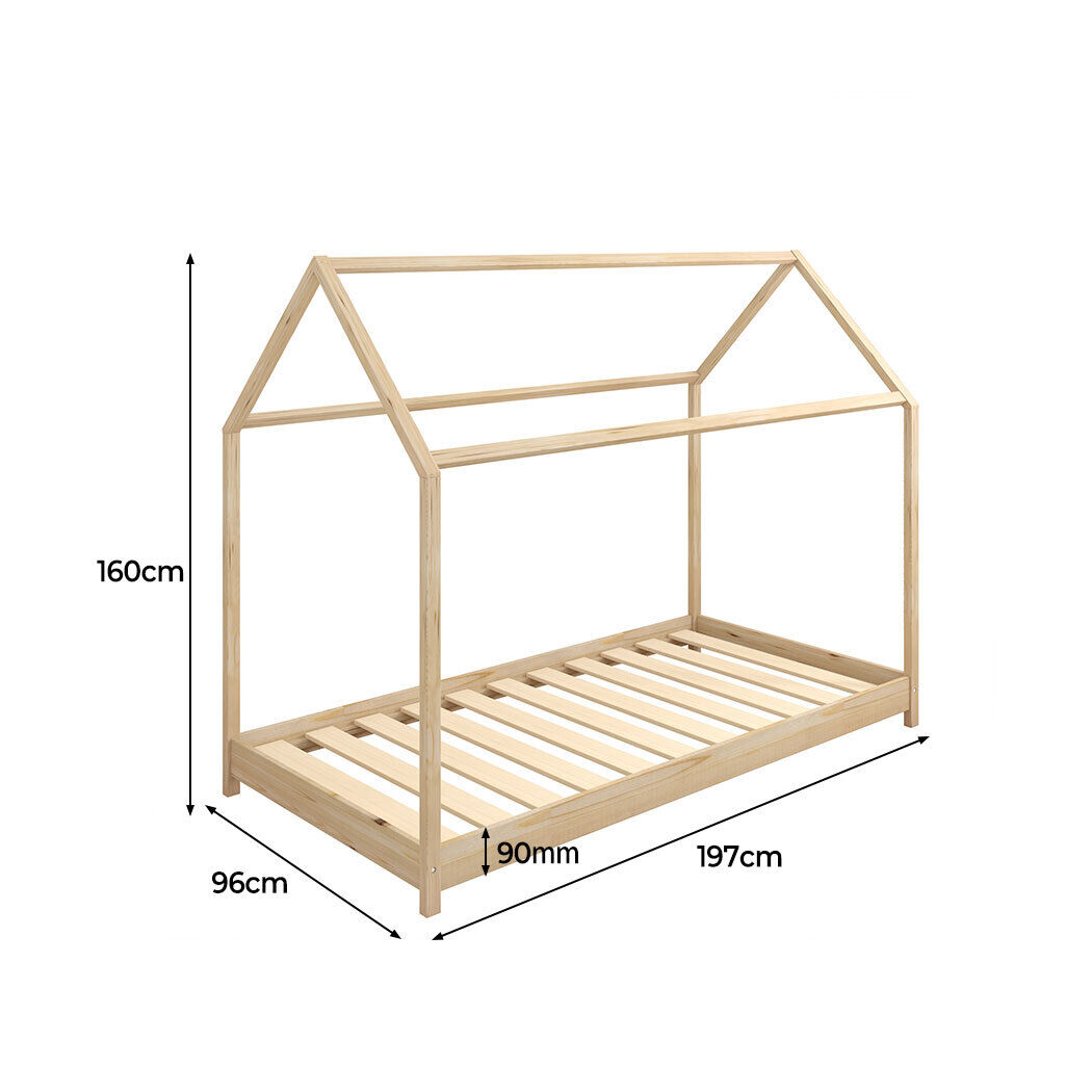 Arizona Bed Frame Single Wooden Timber House Frame Wood Mattress Base Platform Price