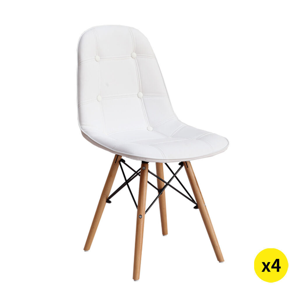 Retro Replica PU Leather Dining Chair Office Cafe Lounge Chairs Price