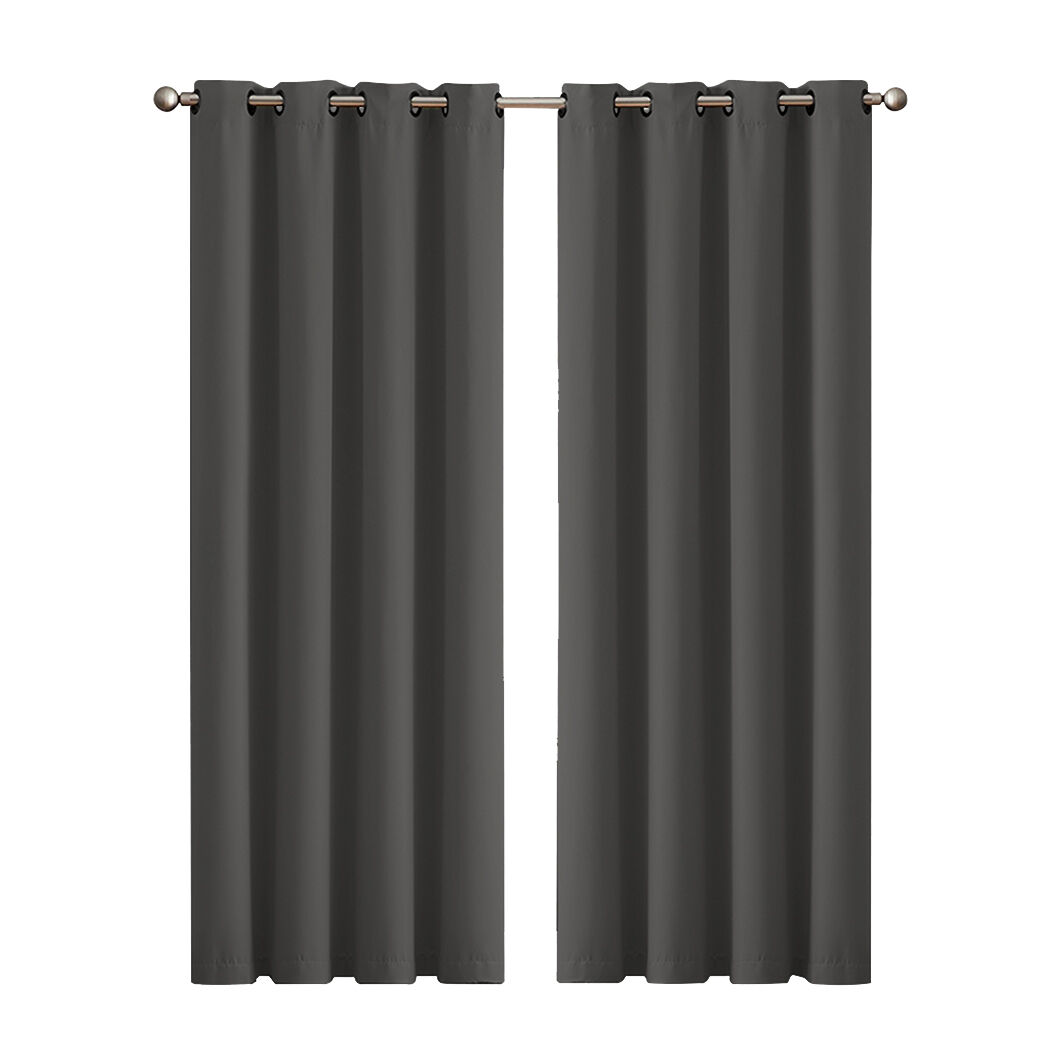 2x Blockout Curtains Panels 3 Layers Eyelet Room Darkening Price
