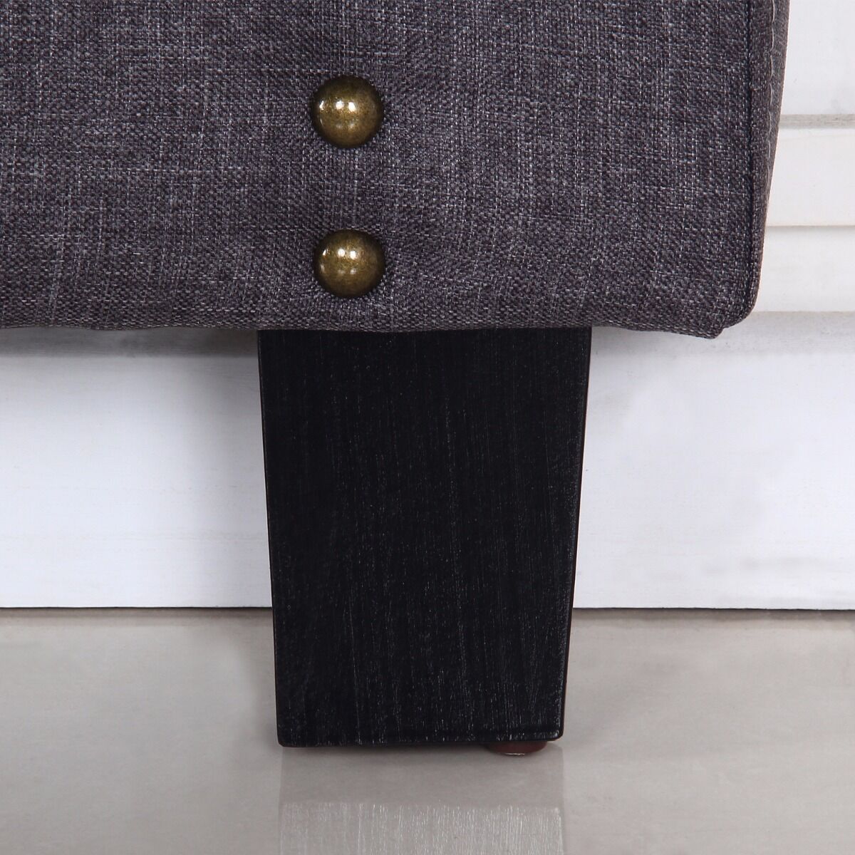 Bed Head Queen Headboard Upholstery Fabric Studded Buttons Price