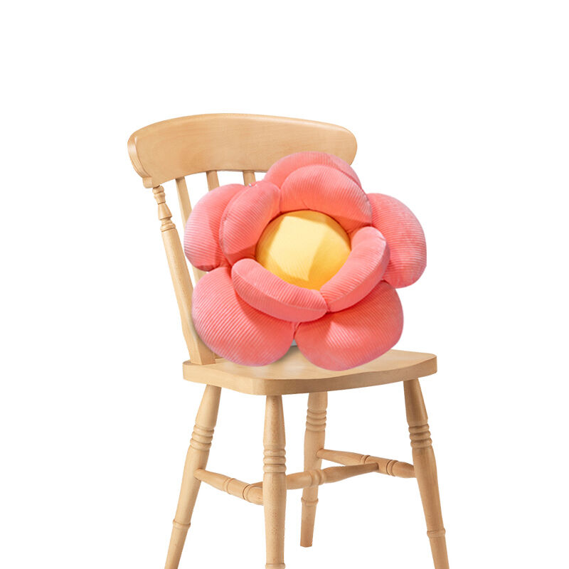 Double Flower Shape Cushion Soft Bedside Floor Plush Pillow Home Decor Price