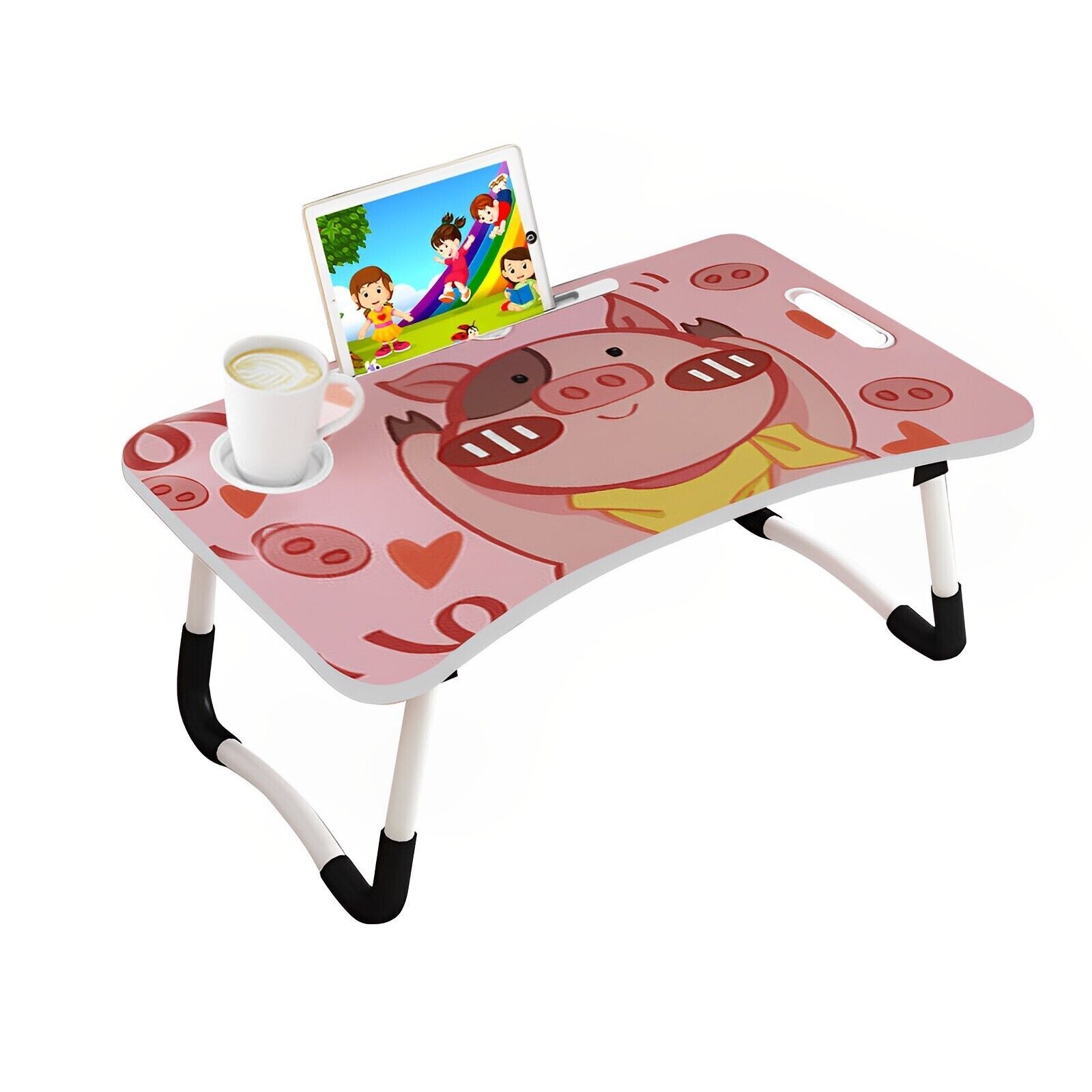 Portable Bed Table Adjustable Foldable Bed Sofa Study Table Laptop Mini Desk with Drawer and Cup Slot Home Decor Price