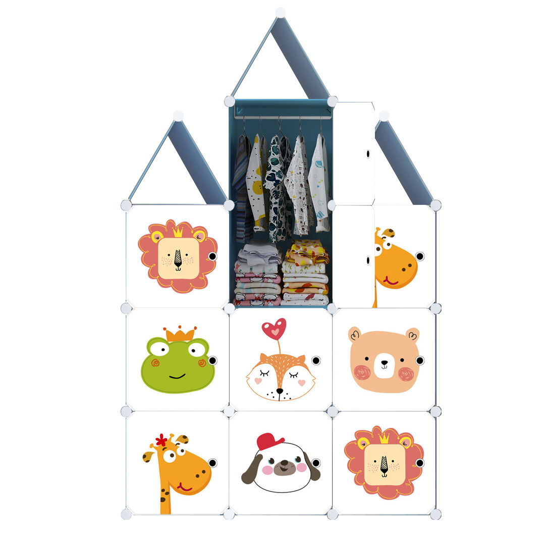 10 Cubes DIY Portable Wardrobe Divide-Grid Modular Storage Organiser Foldable Closet Price