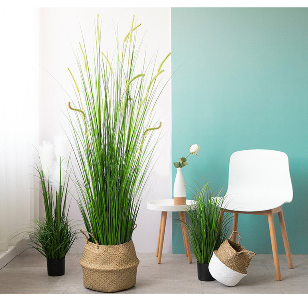 Green Artificial Indoor Potted Reed Grass Tree Fake Plant Simulation Decorative Price