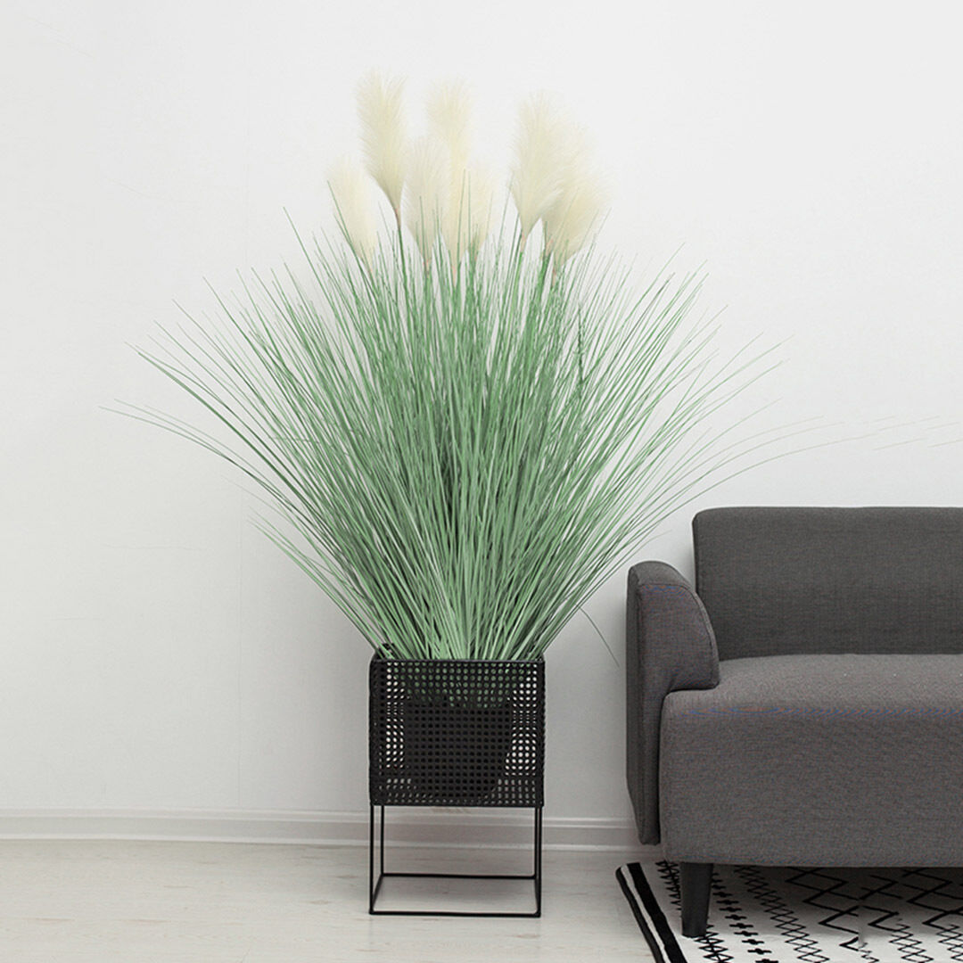 Green Artificial Indoor Potted Bulrush Grass Tree Fake Plant Simulation Decorative Price