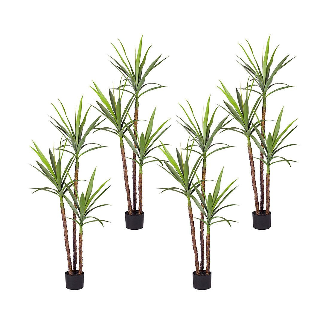 Artificial Natural Green Dracaena Yucca Tree Fake Tropical Indoor Plant Home Office Decor Price