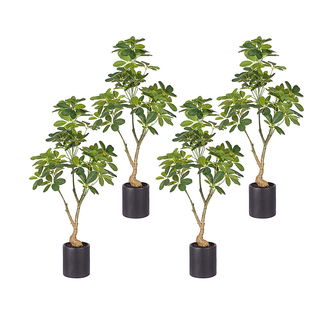 Artificial Natural Green Schefflera Dwarf Umbrella Tree Fake Tropical Indoor Plant Home Office Decor Price
