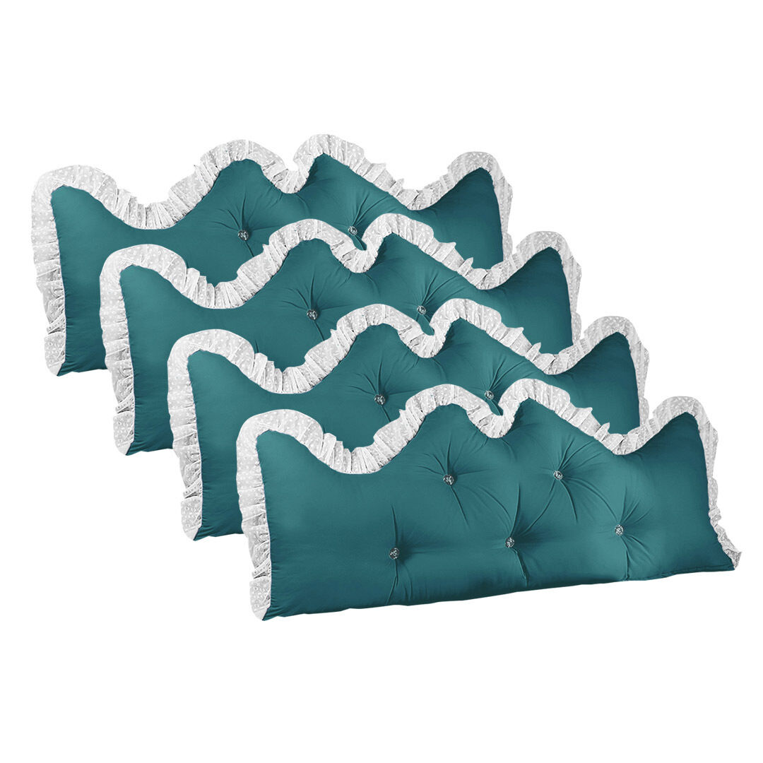 Princess Bed Pillow Headboard Backrest Bedside Tatami Sofa Cushion with Ruffle Lace Home Decor Price