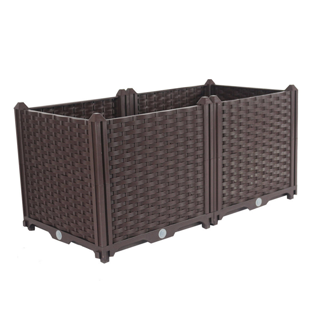 Elevated Raised Garden Bed Plants Vegetable Herb Flower Outdoor Plastic Planter Box Price