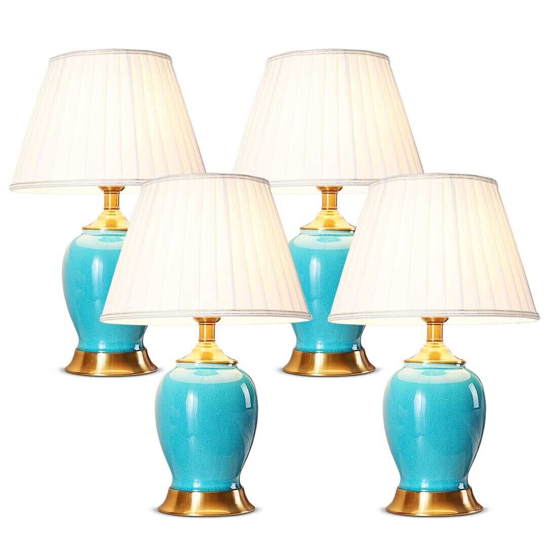 Ceramic Oval Table Lamp with Gold Metal Base Desk Lamp Price