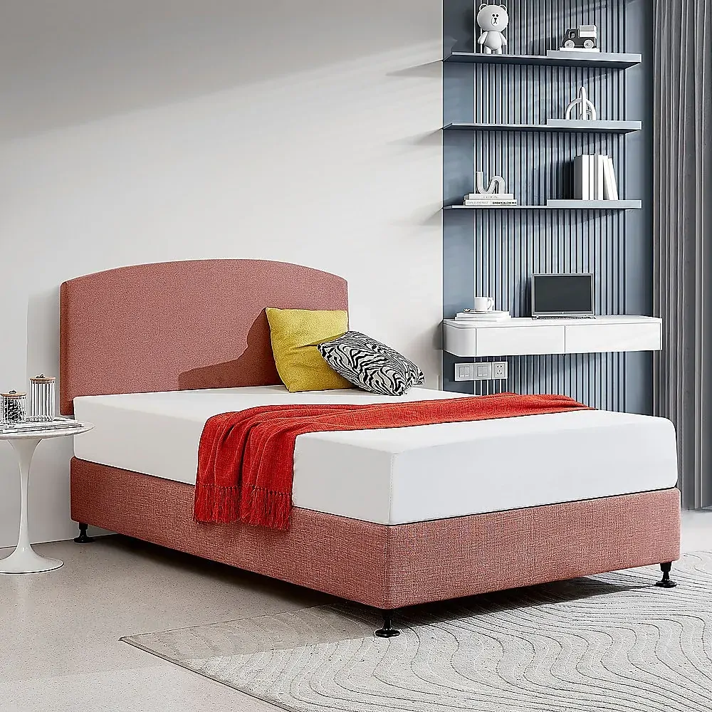Linen Fabric Bed Curved Headboard Bedhead Price
