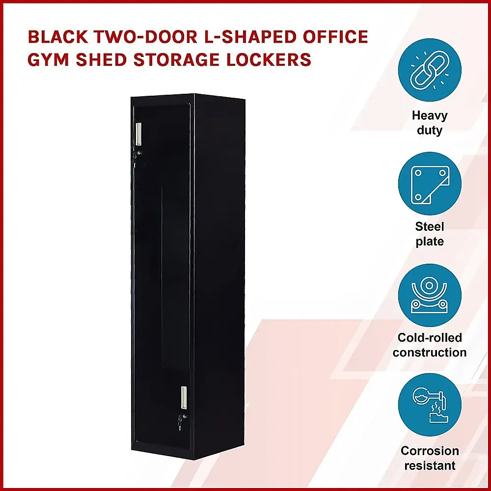 Two-Door L-shaped Office Gym Shed Storage Lockers Price