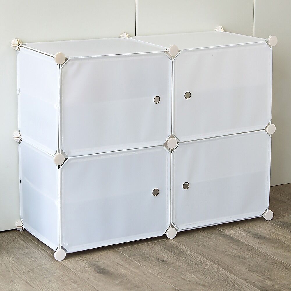 White Cube DIY Shoe Cabinet Rack Storage Portable Stackable Organiser Stand Price
