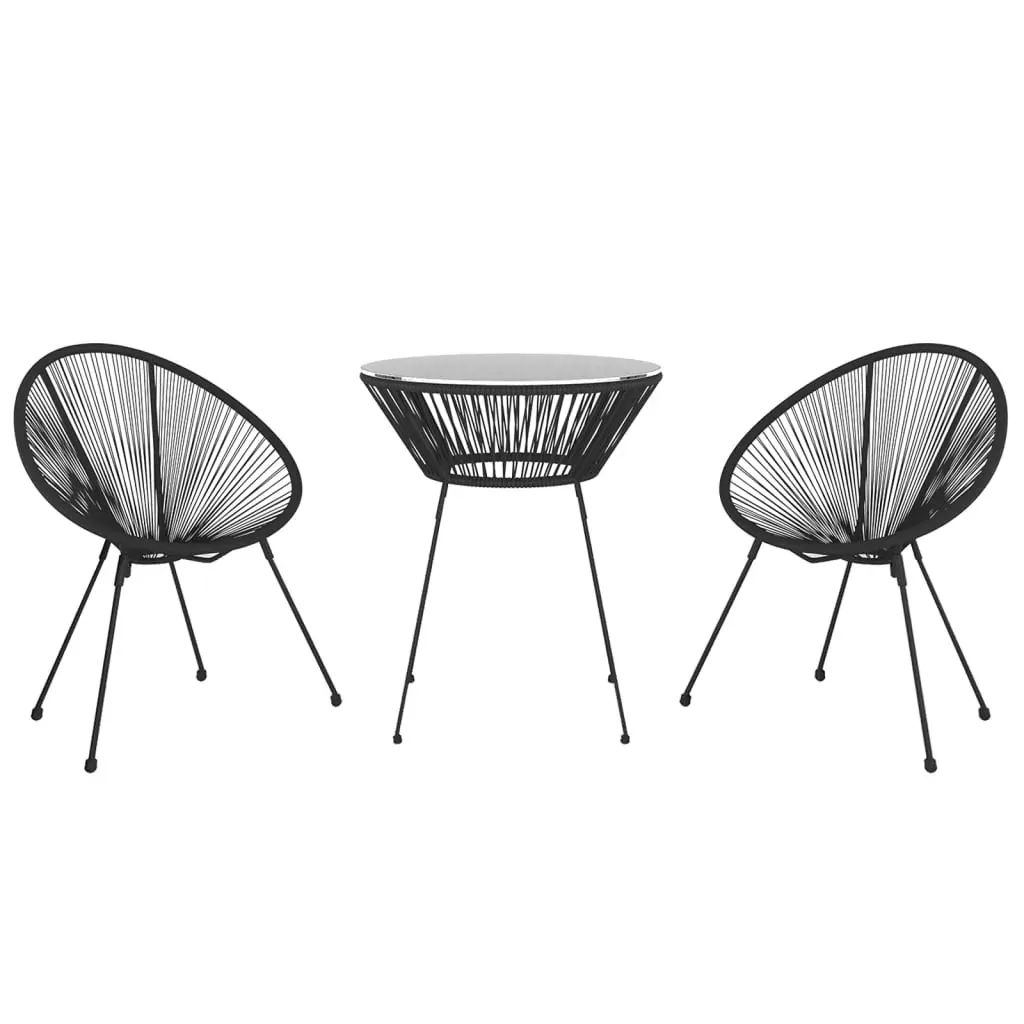 Garden Dining Set Black Price