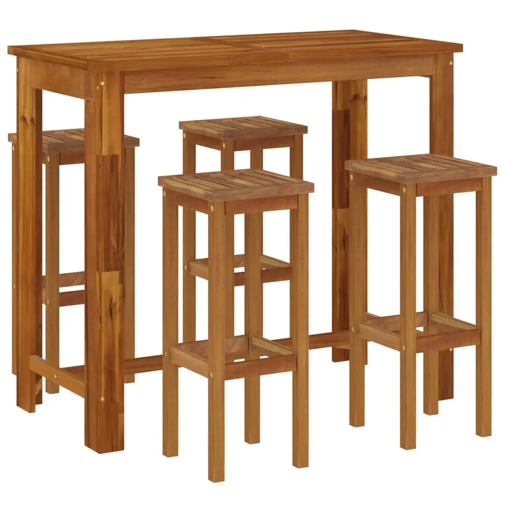 Garden Bar Set Solid Wood Acacia Price