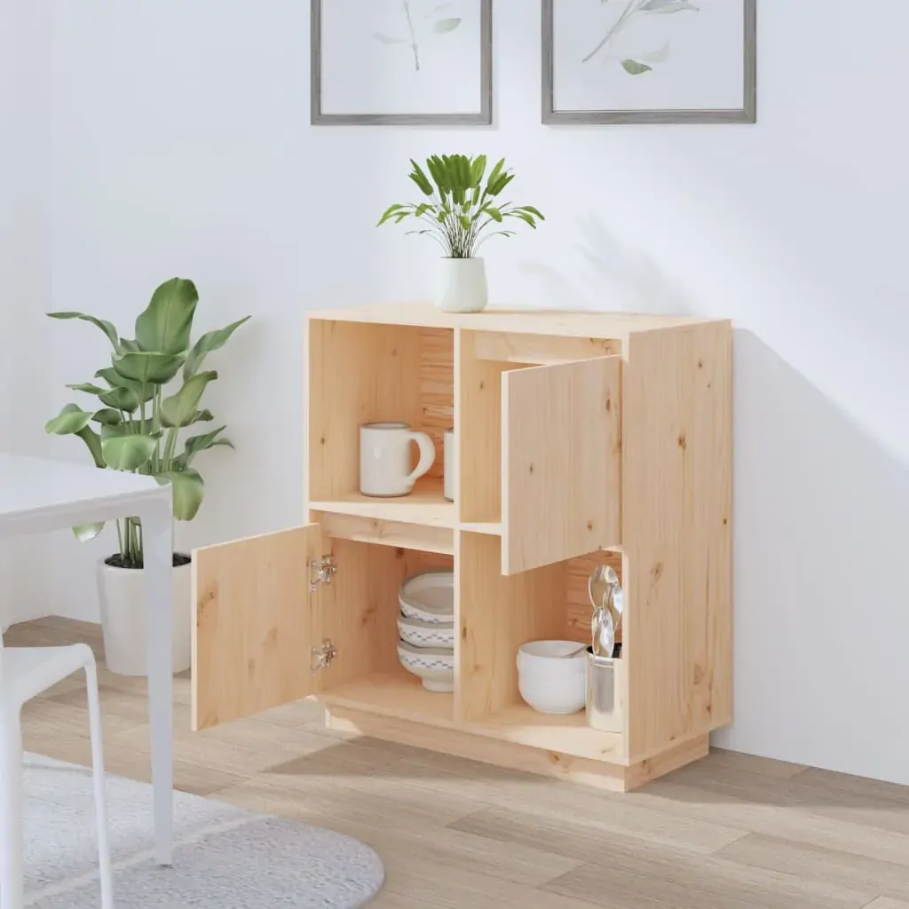 Sideboard 74x35x80cm Solid Wood Pine Price