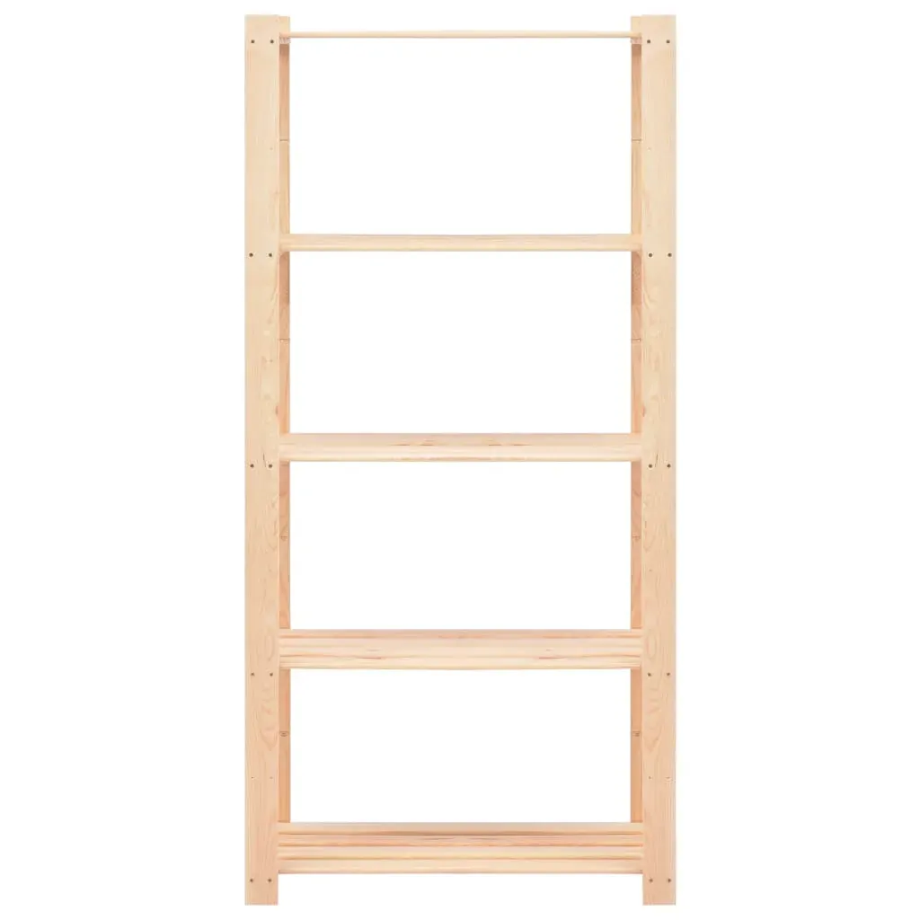5-Tier Storage Rack 80x38x170 cm Solid Wood Pine 250 kg Price