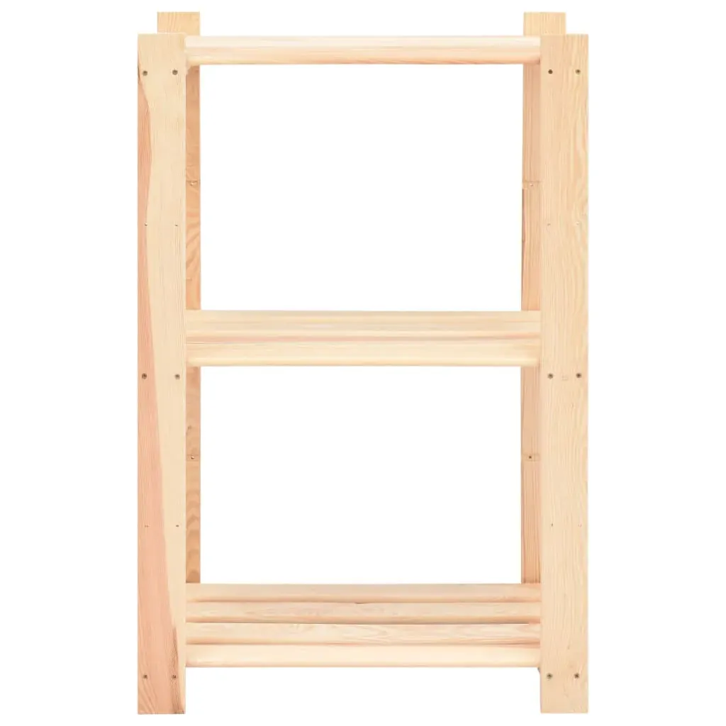 3-Tier Storage Rack 60x38x90 cm Solid Wood Pine 150 kg Price