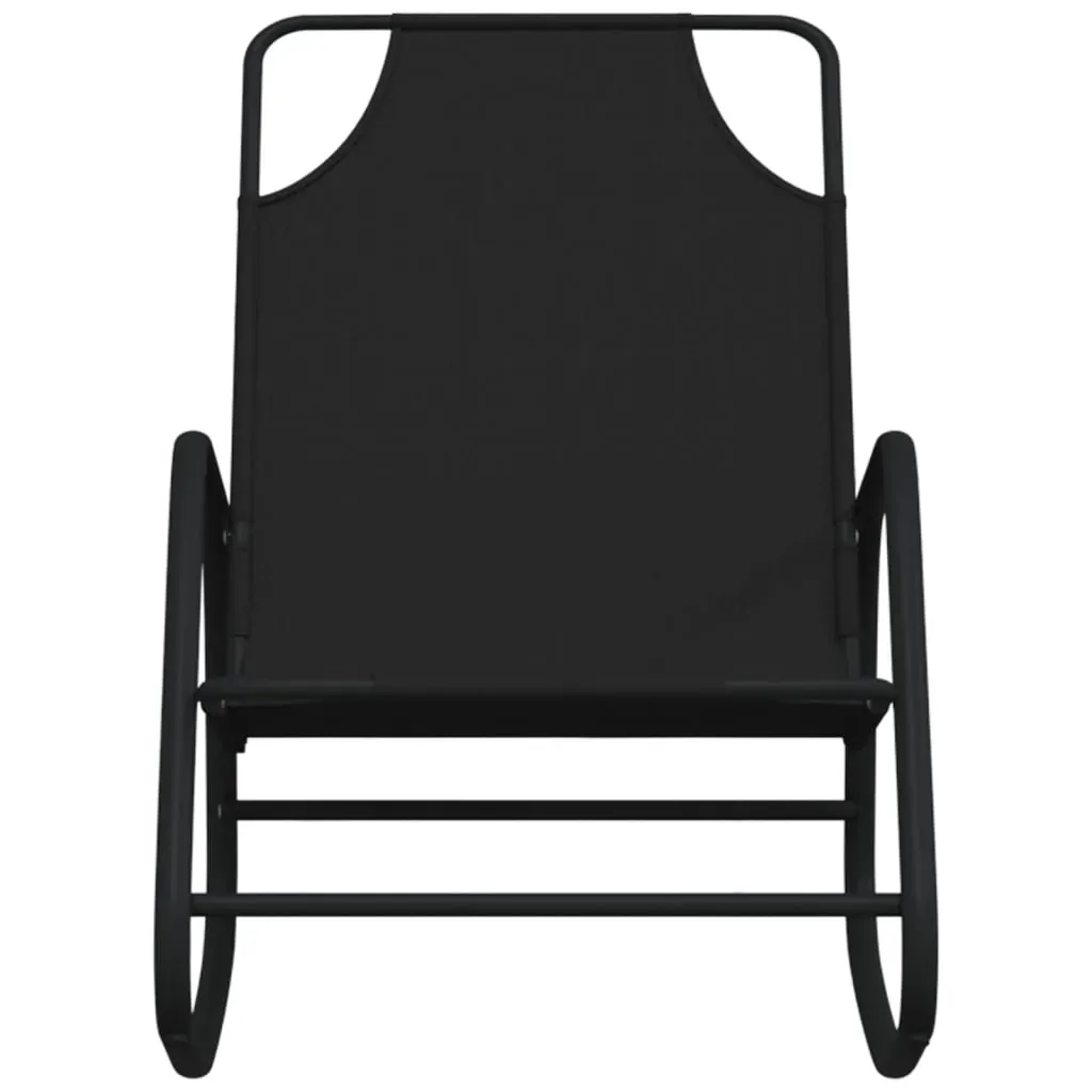 Rocking Sun Lounger Steel and Textilene Price