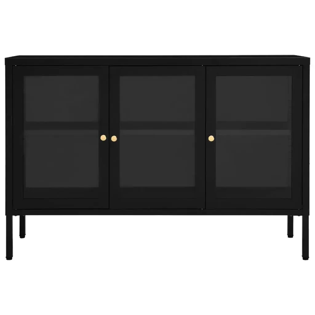 Sideboard 105x35x70 cm Steel and Glass Price