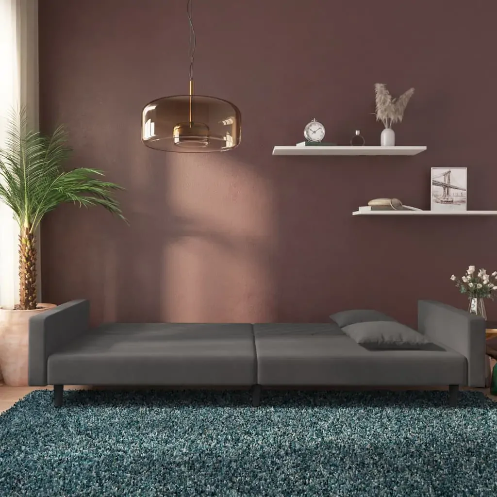 Greeley 2-Seater Sofa Bed with Two Pillows Velvet Price