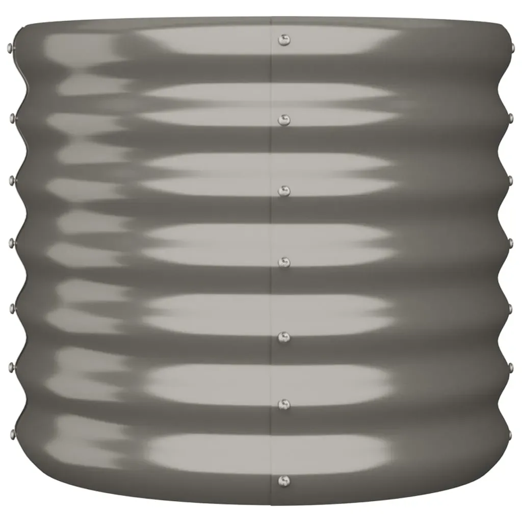 Garden Planter Powder-coated Steel 40x40x36 cm Price