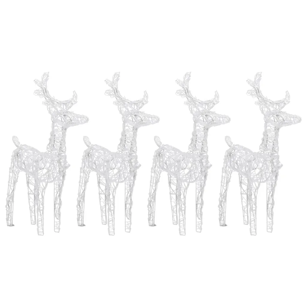 Christmas Reindeers 80 LEDs Acrylic Price