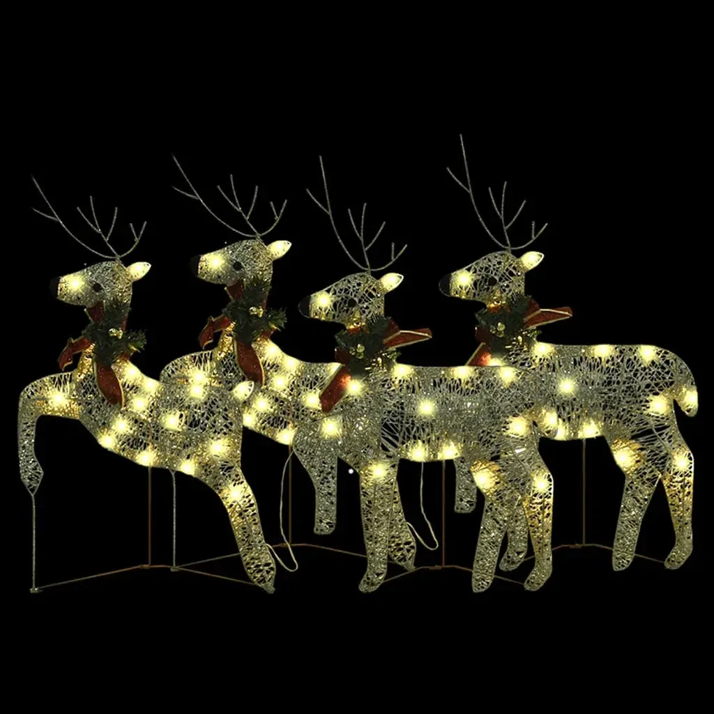 Christmas Reindeers Gold 40 LEDs Price