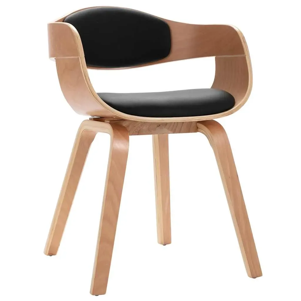 Dining Chairs Bent Wood and Faux Leather Price