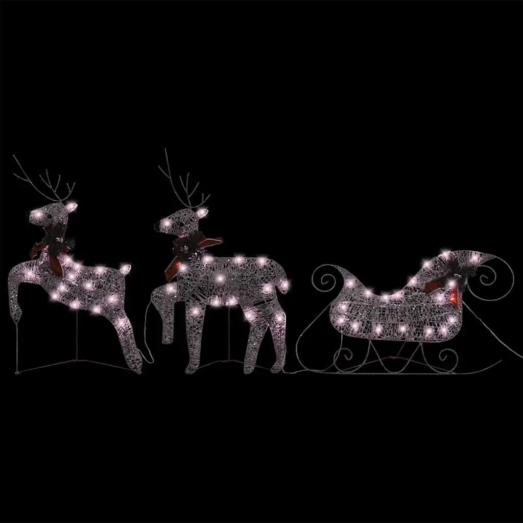 Reindeer & Sleigh Christmas Decoration 60 LEDs Outdoor Price