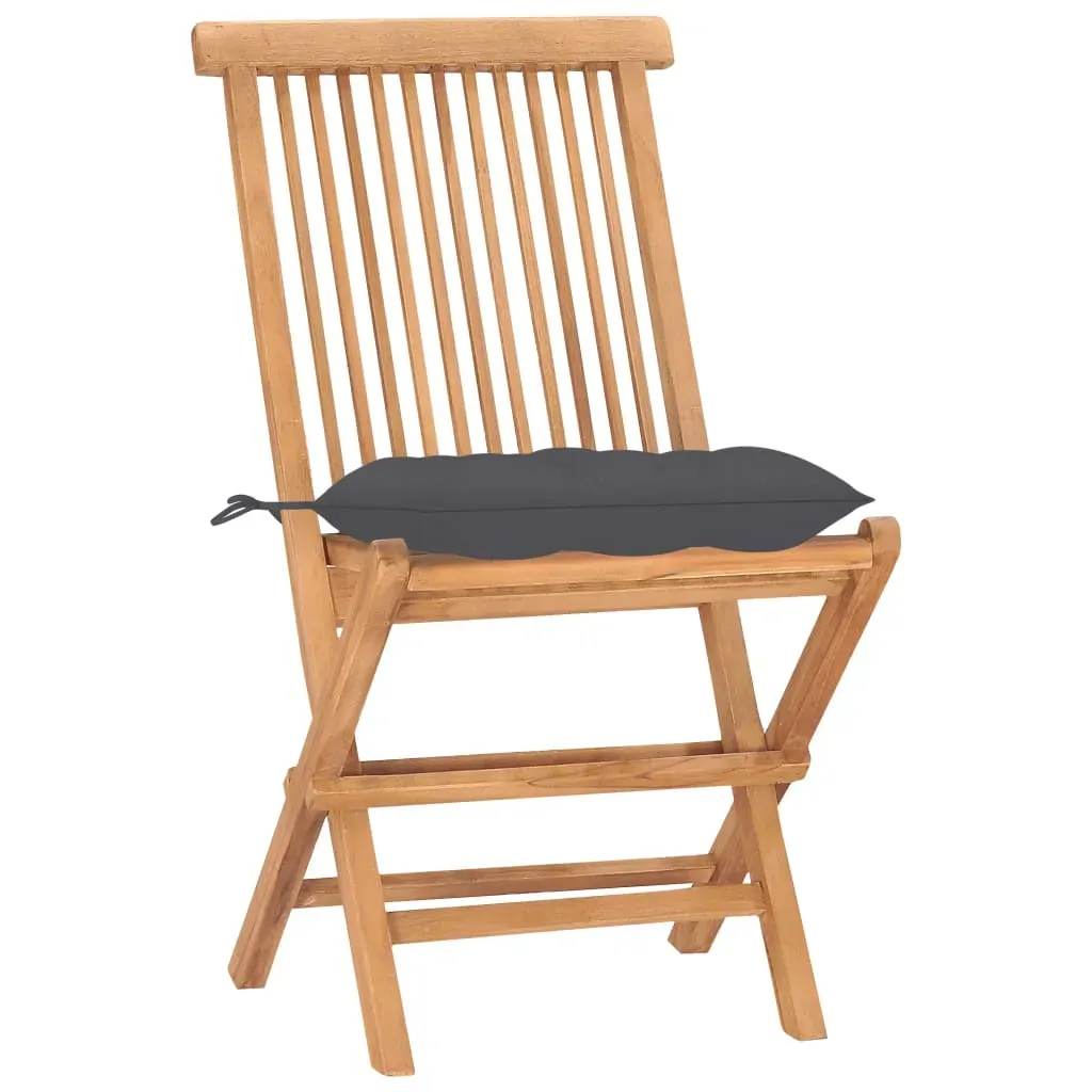 3 Piece Folding Outdoor Dining Set with Cushion Solid Wood Teak Price
