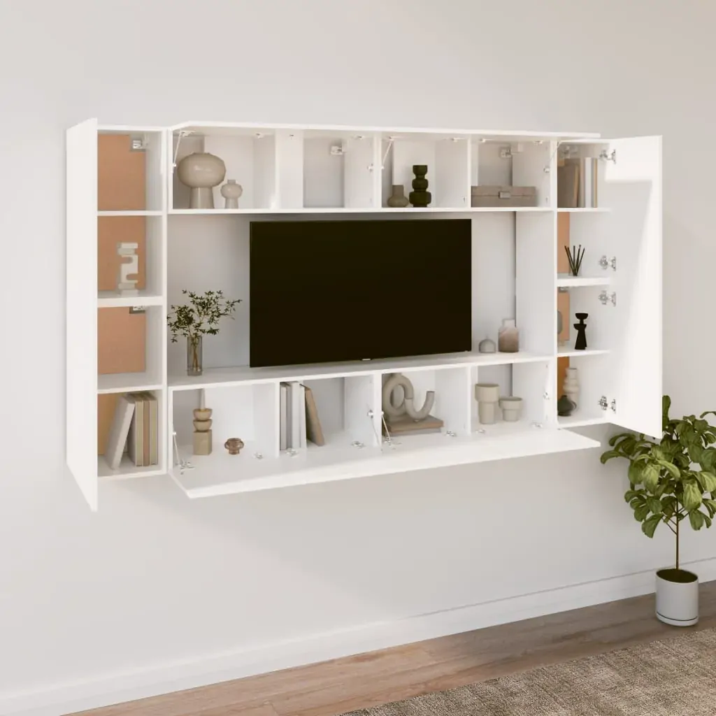 Chowchilla 8 Piece TV Cabinet Set Engineered Wood Price
